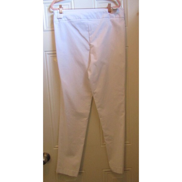 Estelle and Finn Classic Pull On White Ankle Pant Retail $169 NWOT Sz 10 - Picture 4 of 5